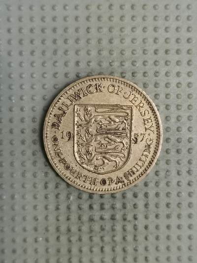 2025年第137场各国散币拍卖（总第137场） - 泽西岛1957年1/4先令