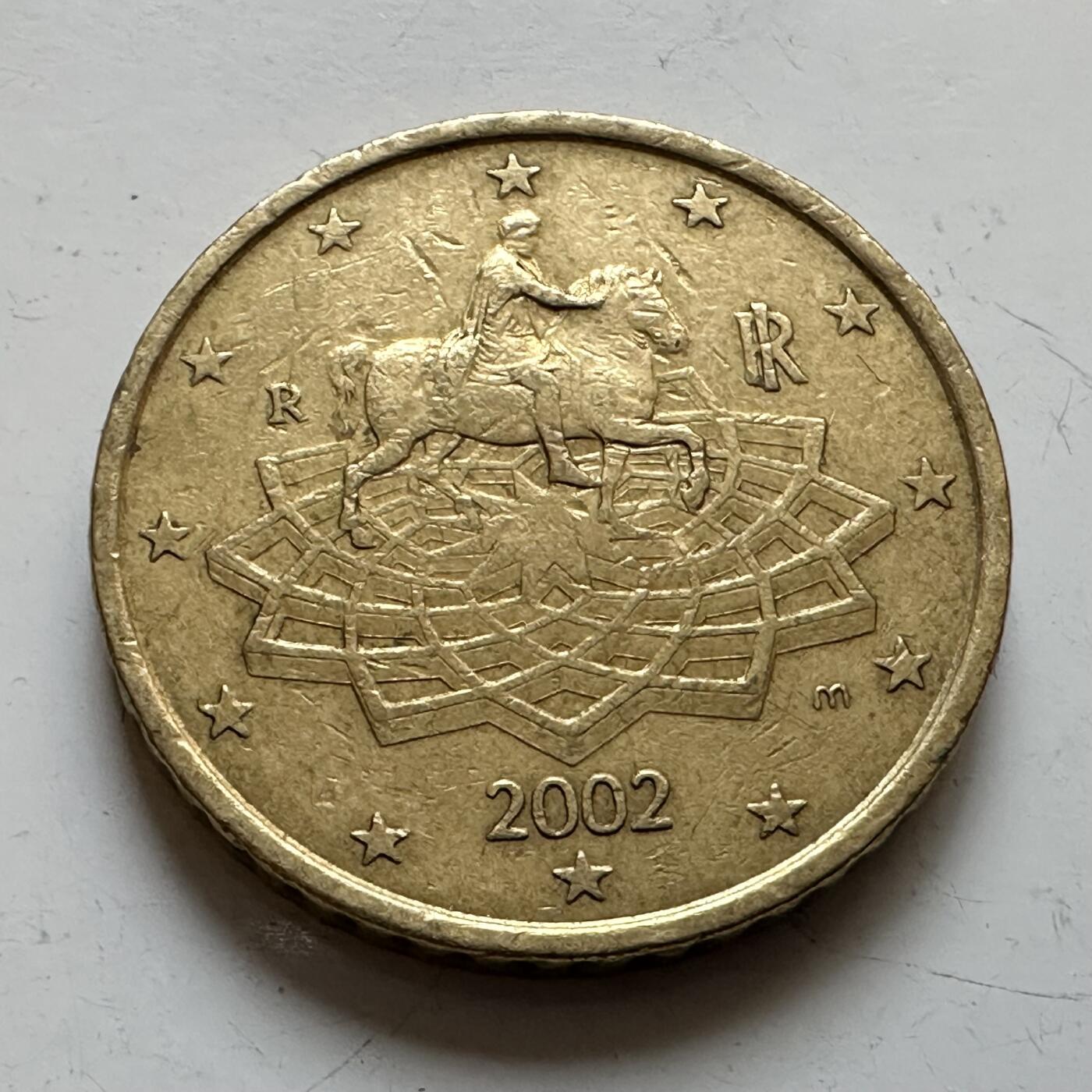 🌹外币初藏🌹🐯2025年第139场  每周二四六晚8️⃣点 接代拍 意大利2002年50欧分