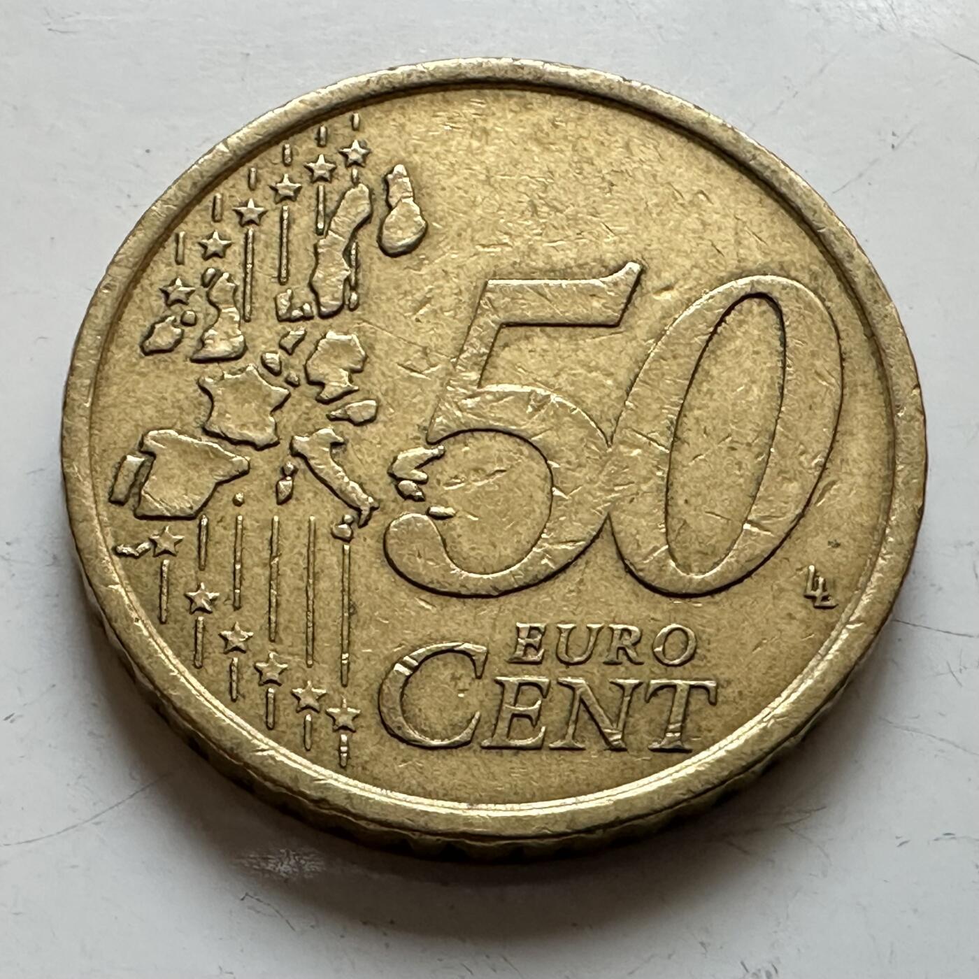 🌹外币初藏🌹🐯2025年第139场  每周二四六晚8️⃣点 接代拍 意大利2002年50欧分