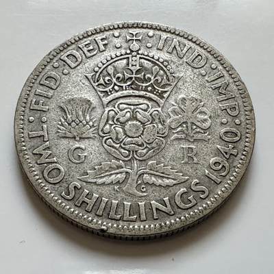 🌹外币初藏🌹🐯2025年第139场  每周二四六晚8️⃣点 接代拍 - 英国1940年 2先令银币