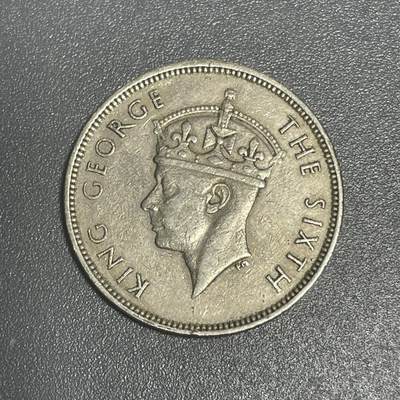 回流1215 - 英属毛里求斯1950年1卢比 乔治六世