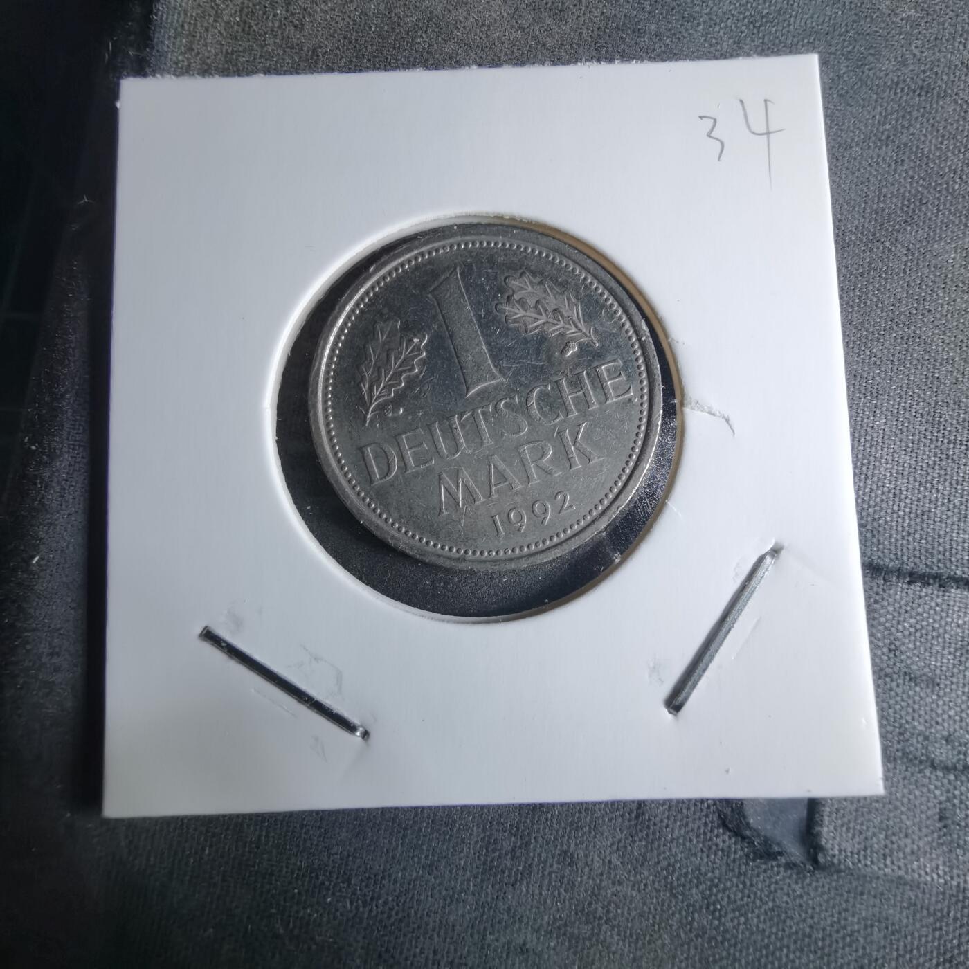 沼泽如烟--第926场 德国1992年1马克