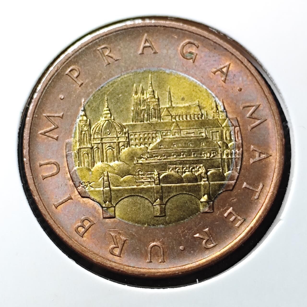 KK钱币收藏小铺 第376期  2月预留时间 周末发货  2009捷克50克朗 好品