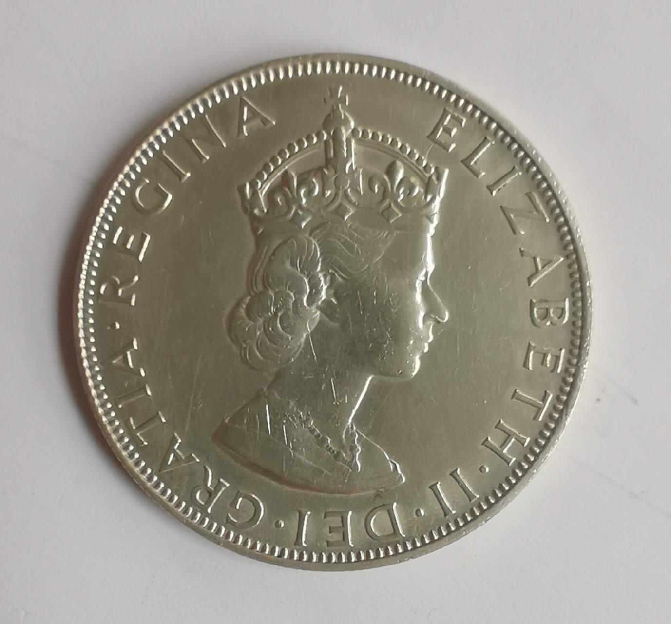 巨藏钱币第七期硬币场12月12号20点开拍 百慕大1964年1克朗22.6克银币