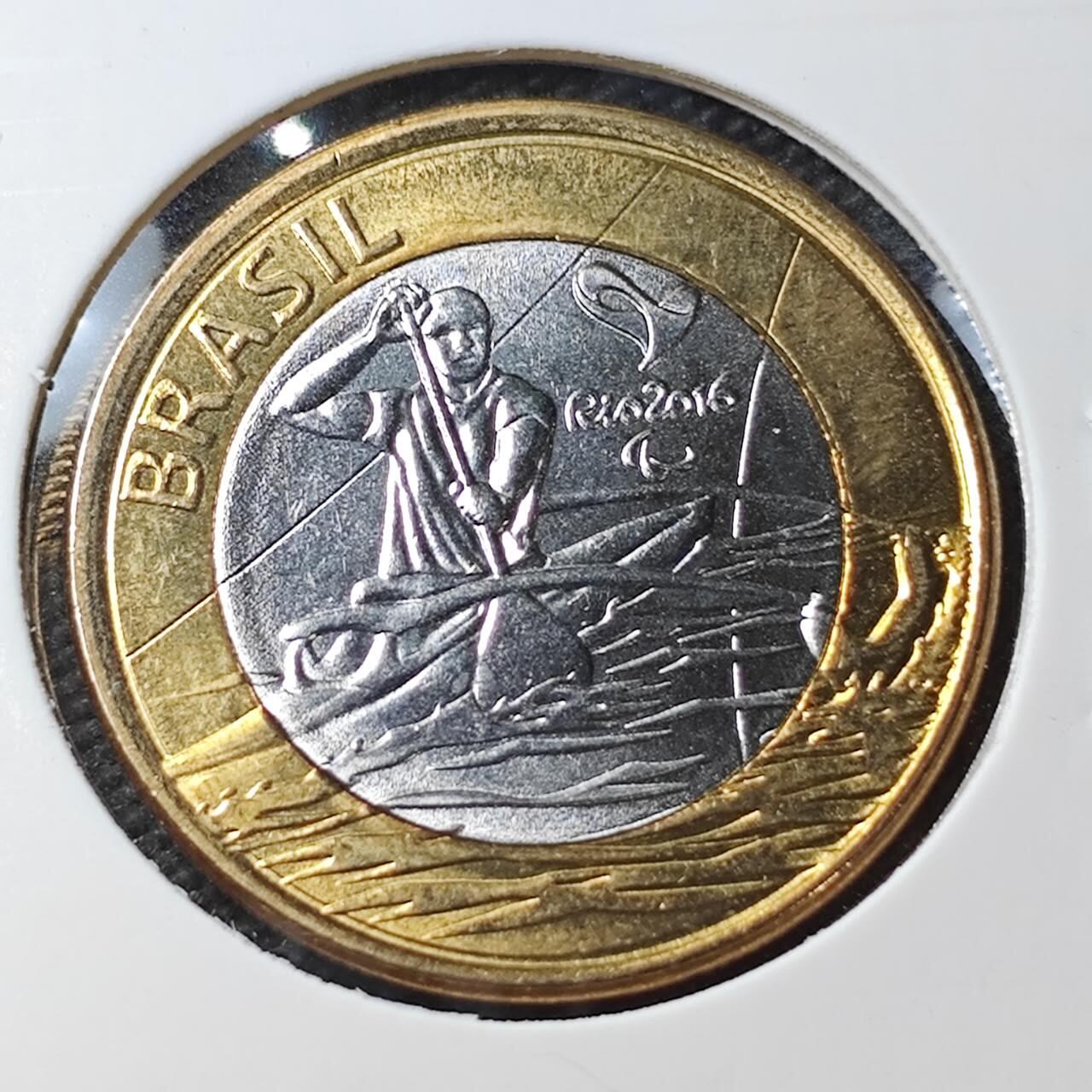 KK钱币收藏小铺 第377期  2月预留时间 周末发货  巴西1瑞尔双色币纪念币