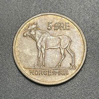 回流1215 - 挪威1971年5欧儿 驼鹿🫎