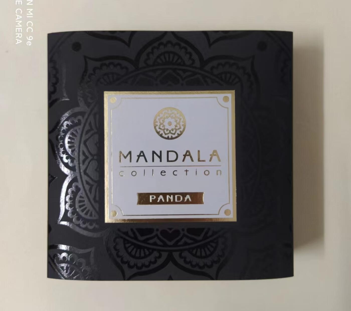 第184期拍卖  纽埃2021, 曼陀罗黄金对称系列-中国大熊猫, 2盎司高浮雕仿古、加大(直径达55mm)镶嵌彩虹施华洛世奇彩色银币. 盒证全.热门系列, 唯一中国元素漂亮银币.(国外售价302美元)