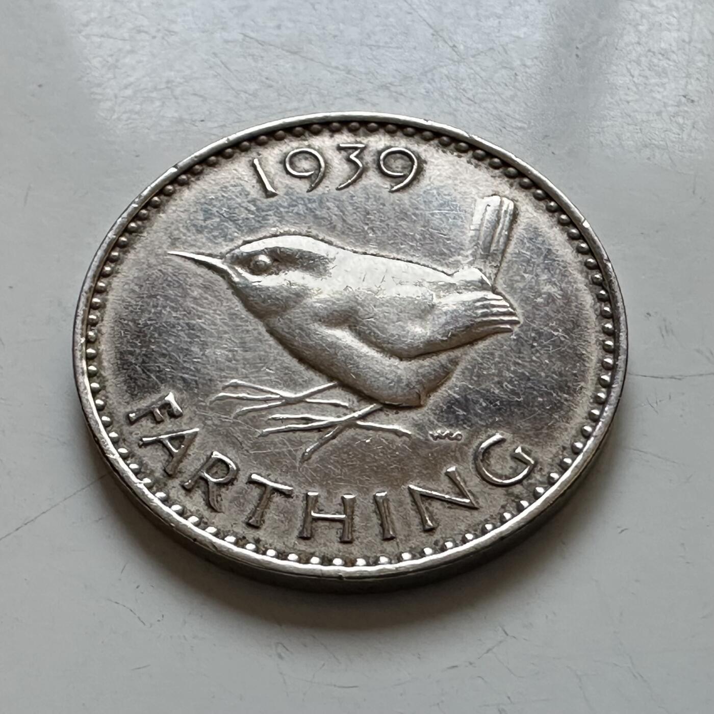 🌹外币初藏🌹🐯2025年第139场  每周二四六晚8️⃣点 接代拍 英国1939年一法新 一对 镀银