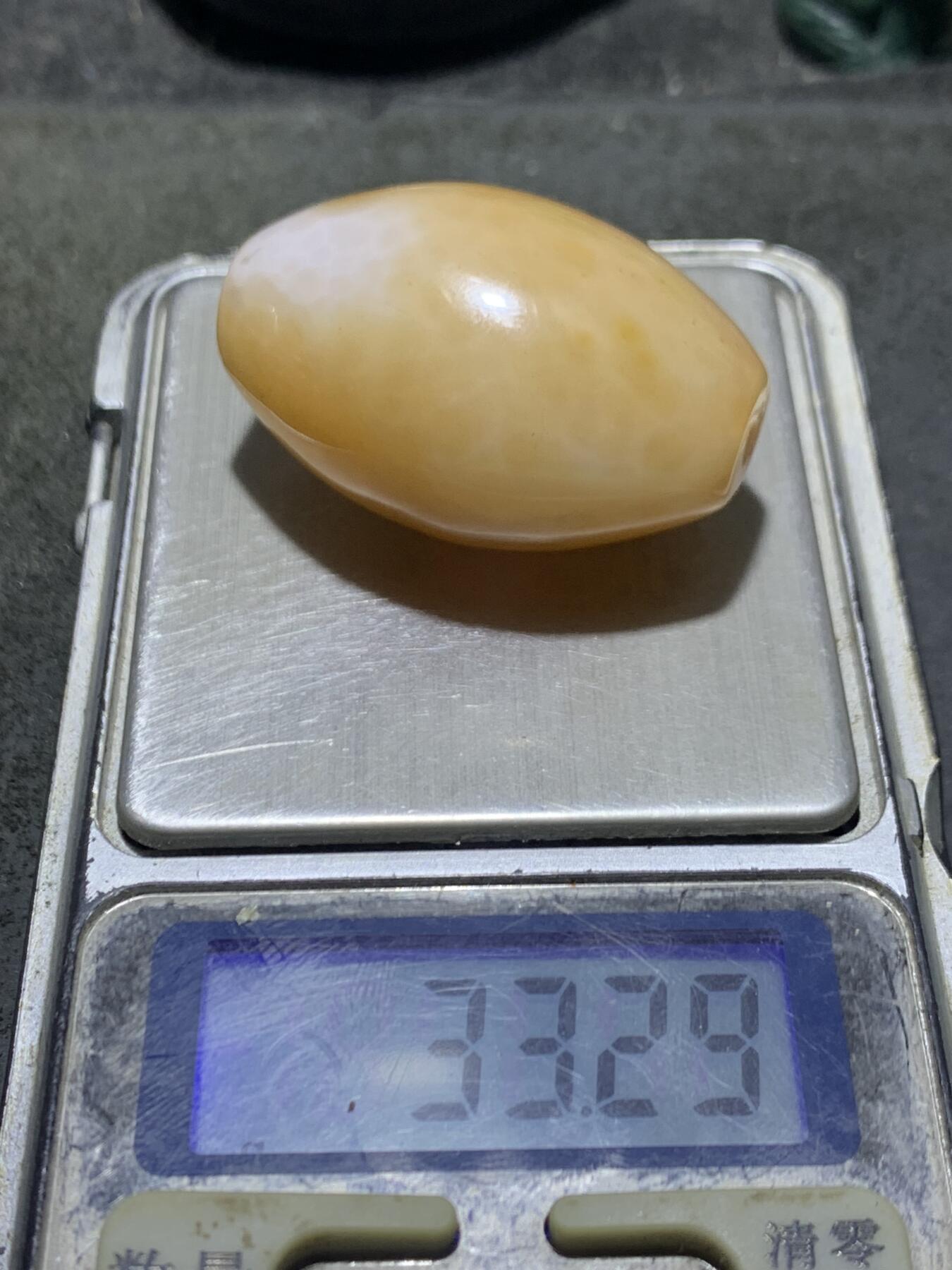 精美鱼籽纹战国红玛瑙大勒子一颗！