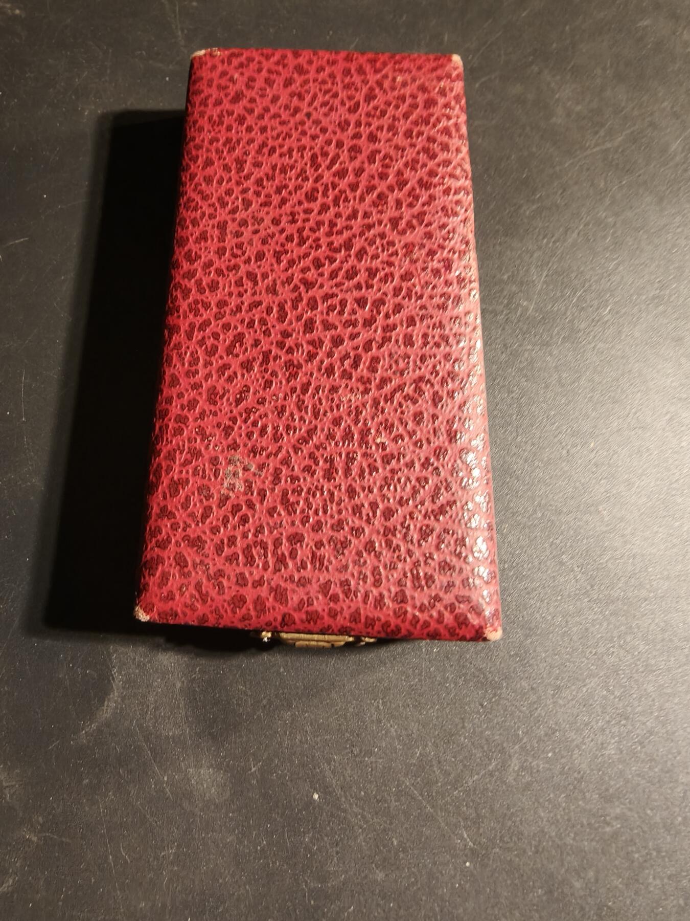 老王徽章第169期 军官级法国荷兰友好协会勋章     原盒     背面有荷兰国家铭文：坚持不懈