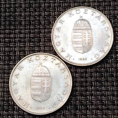 布加迪🐬～世界钱币(上海)🌾第 265 期 /  各国套币和散币 - 匈牙利🇭🇺 1993～1994年 10福林 2枚～C11 年份收藏者关注