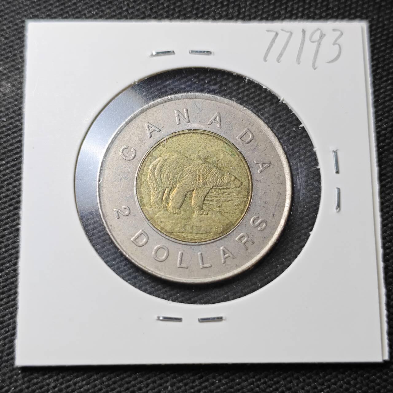 KK钱币收藏小铺 第377期  2月预留时间 周末发货  加拿大2元