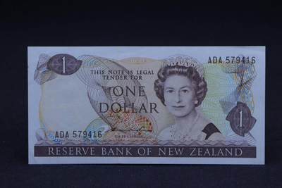 【淘币小摊】限时拍第八百二十八拍  纸币场  满百包邮可预留两周  周一统一发货  -   新西兰1元纸币