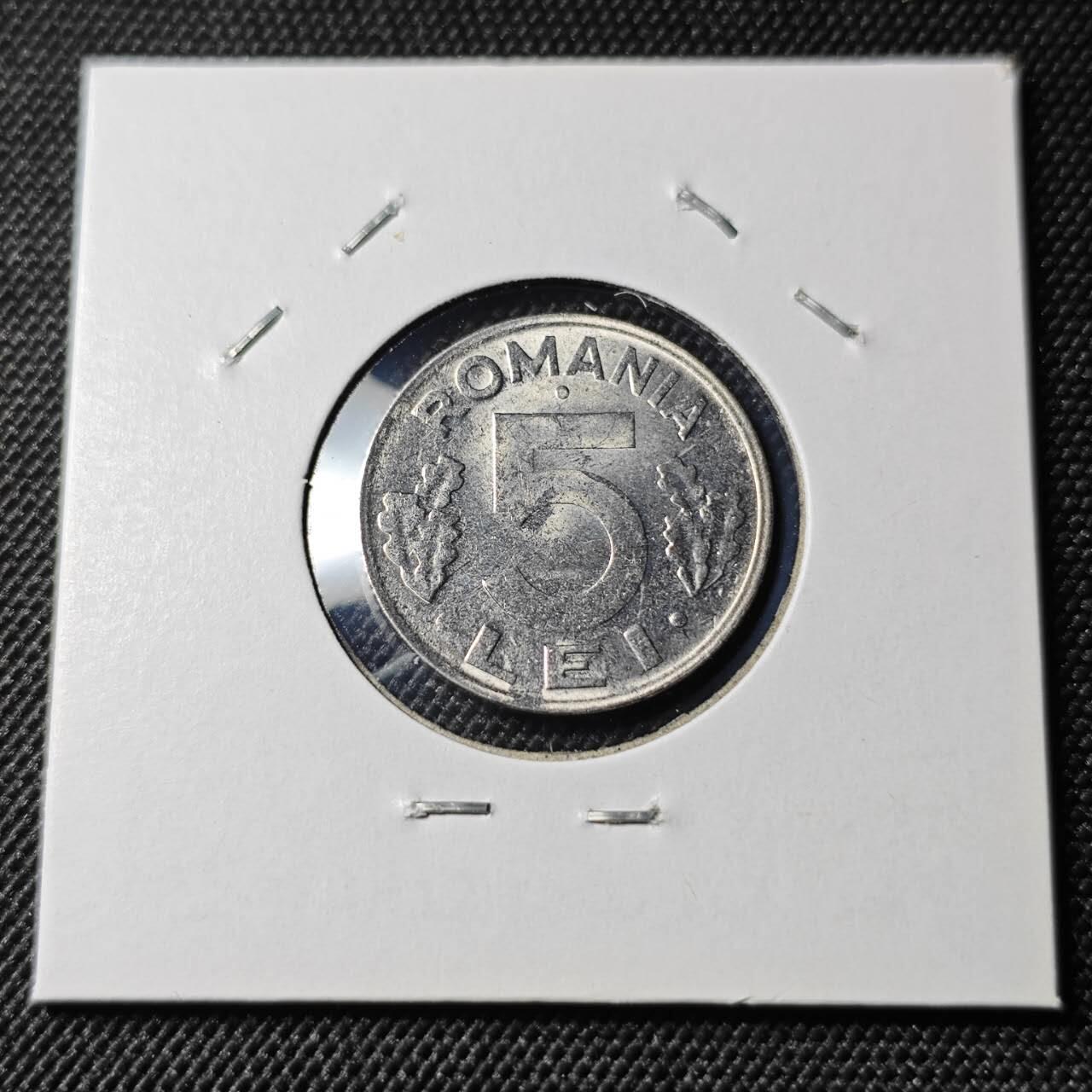 KK钱币收藏小铺 第378期  2月预留时间 周末发货  1992罗马尼亚5列伊