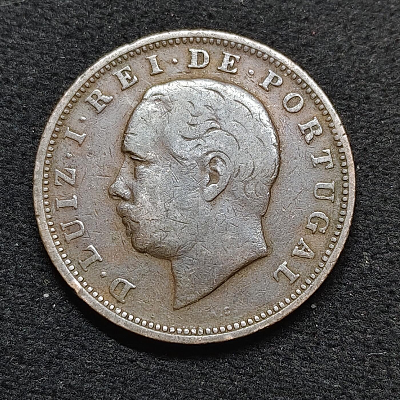 【全场包邮】纯粹捡漏拍484场（免费代拍第21场） 葡萄牙1883年路易斯一世20瑞斯大铜币