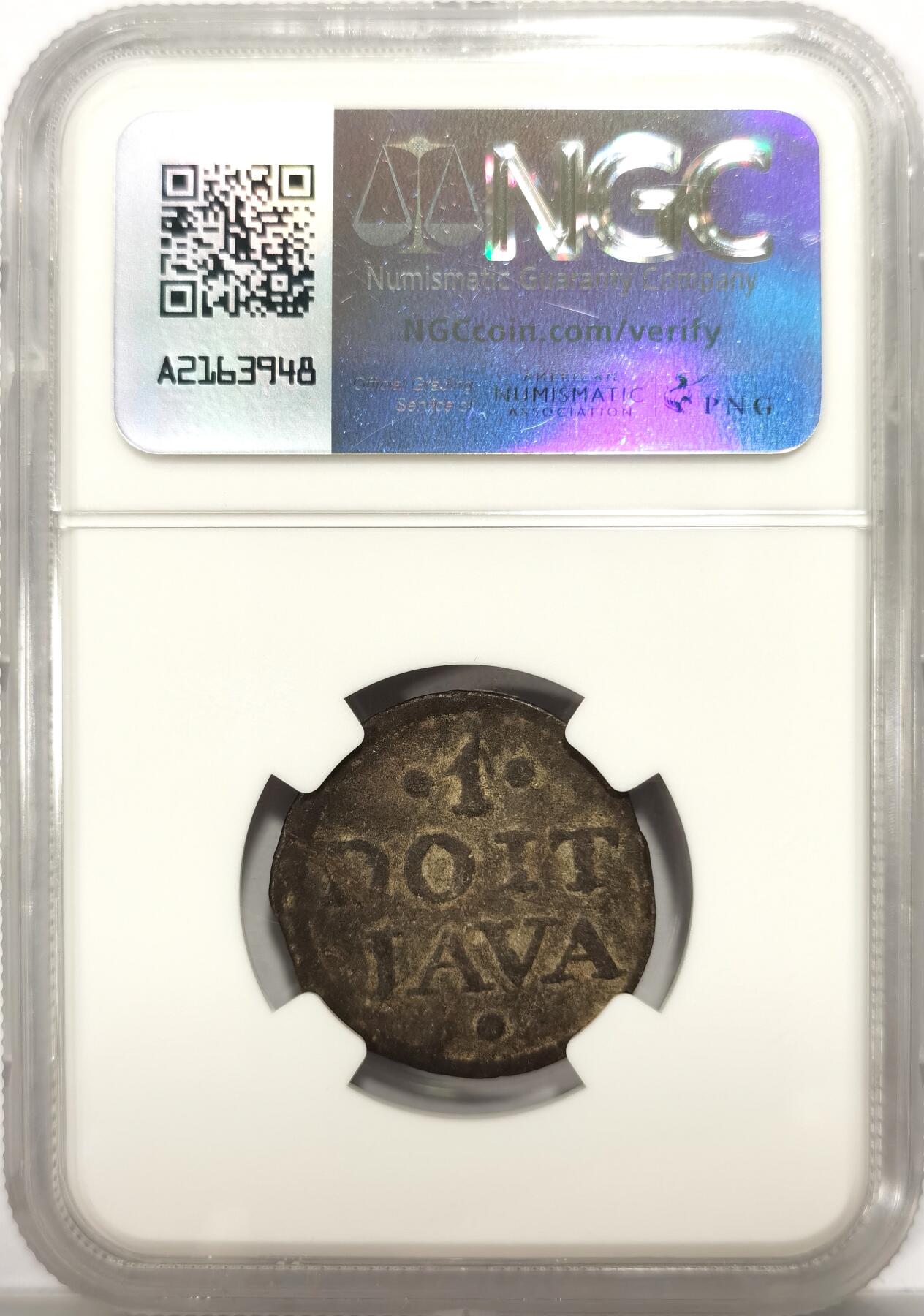 博洋堂世界钱币拍卖第151期（全场包邮） NGC XF45 英属东印度公司爪哇岛1814年1杜伊特，原味有分难得