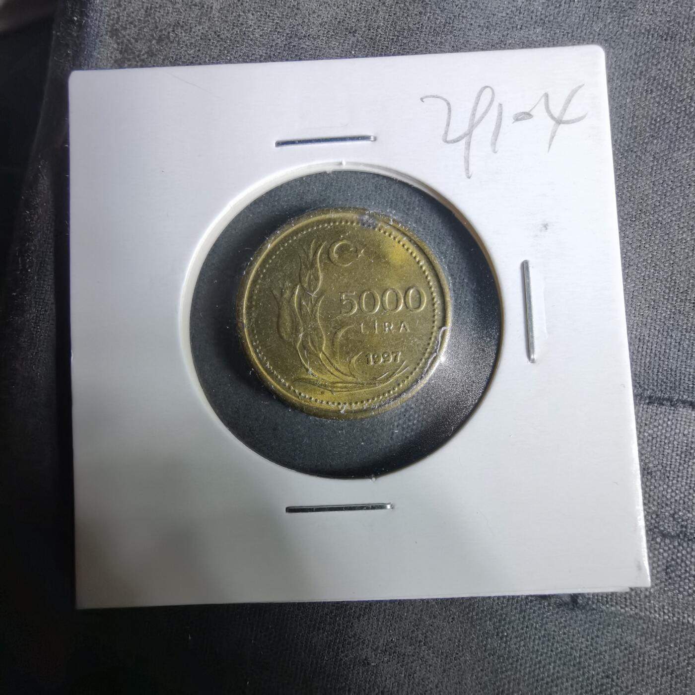 沼泽如烟--第929场 土耳其1997年5000里拉