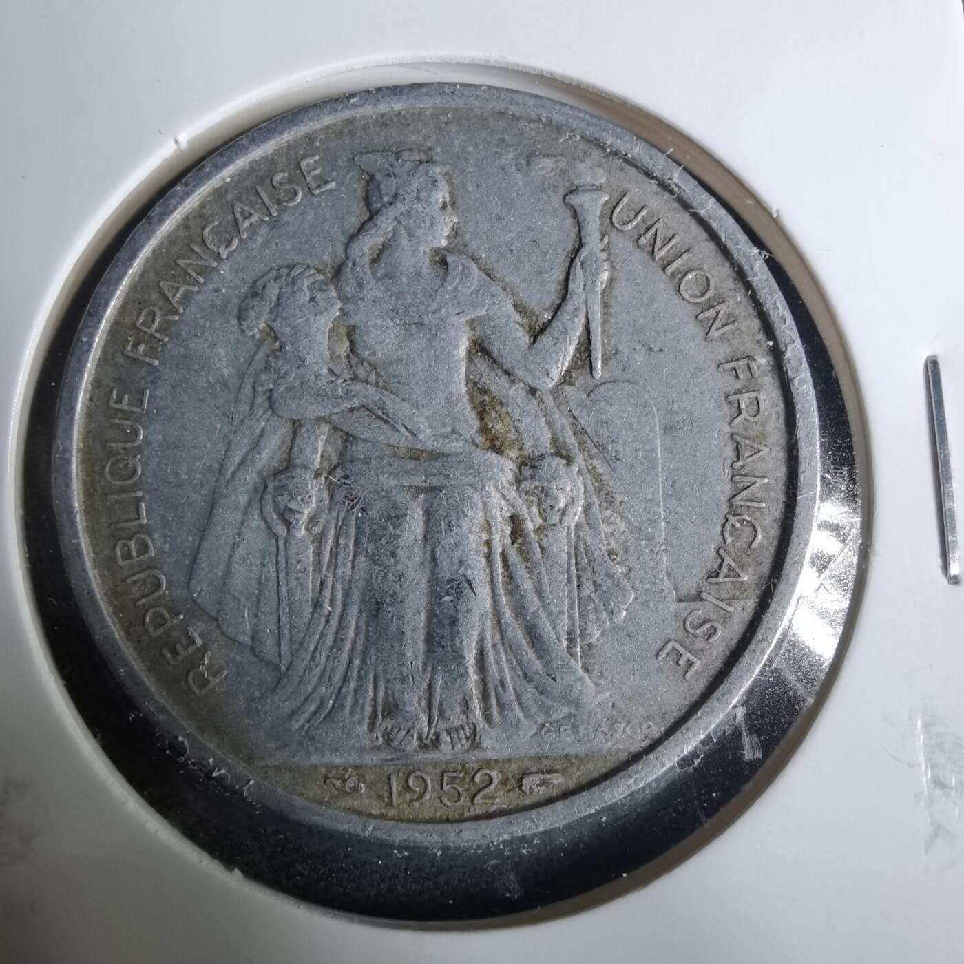 沼泽如烟--第929场 法属新喀里多尼亚1952年5法郎