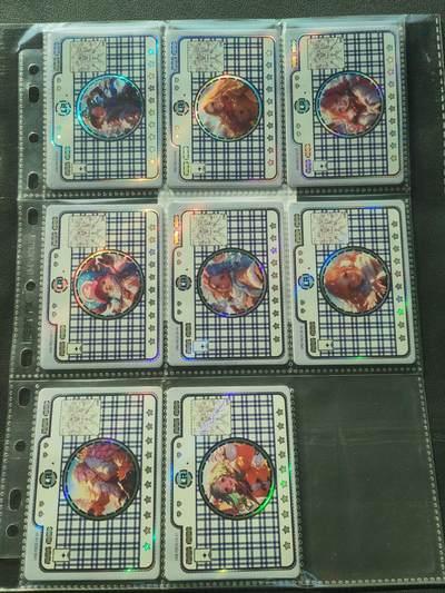 阳大大卡牌拍卖第86期（持续收拍品，周六晚上九点截拍，进群福利早知道） - 航海王 角色头像卡 LR档 8张 厚闪 带卡膜入卡页