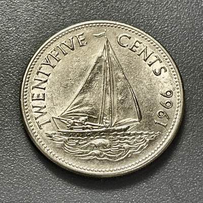 回流1215 - 巴哈马1966年25分 帆船