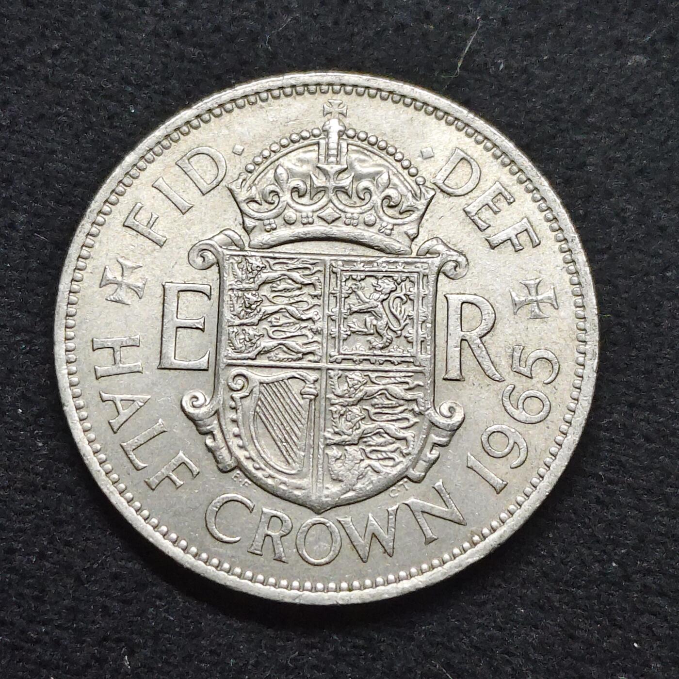 【全场包邮】纯粹捡漏拍484场（免费代拍第21场） 英国1965年女王半克朗