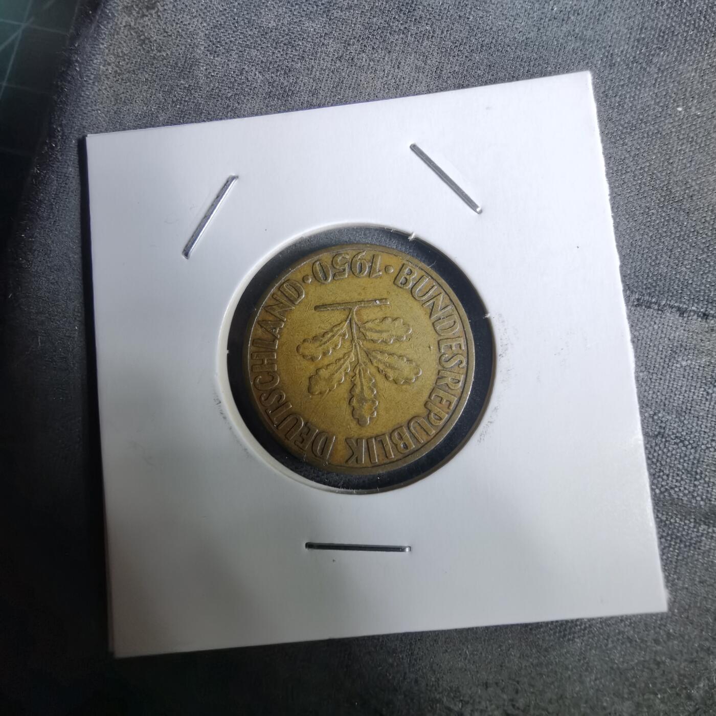 沼泽如烟--第928场 德国1950年10芬尼