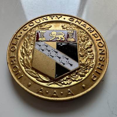 🌹外币初藏🌹🐯2025年第140场  每周二四六晚8️⃣点 接代拍 - 英国诺福克郡体育奖牌 珐琅彩38.2毫米33.5克