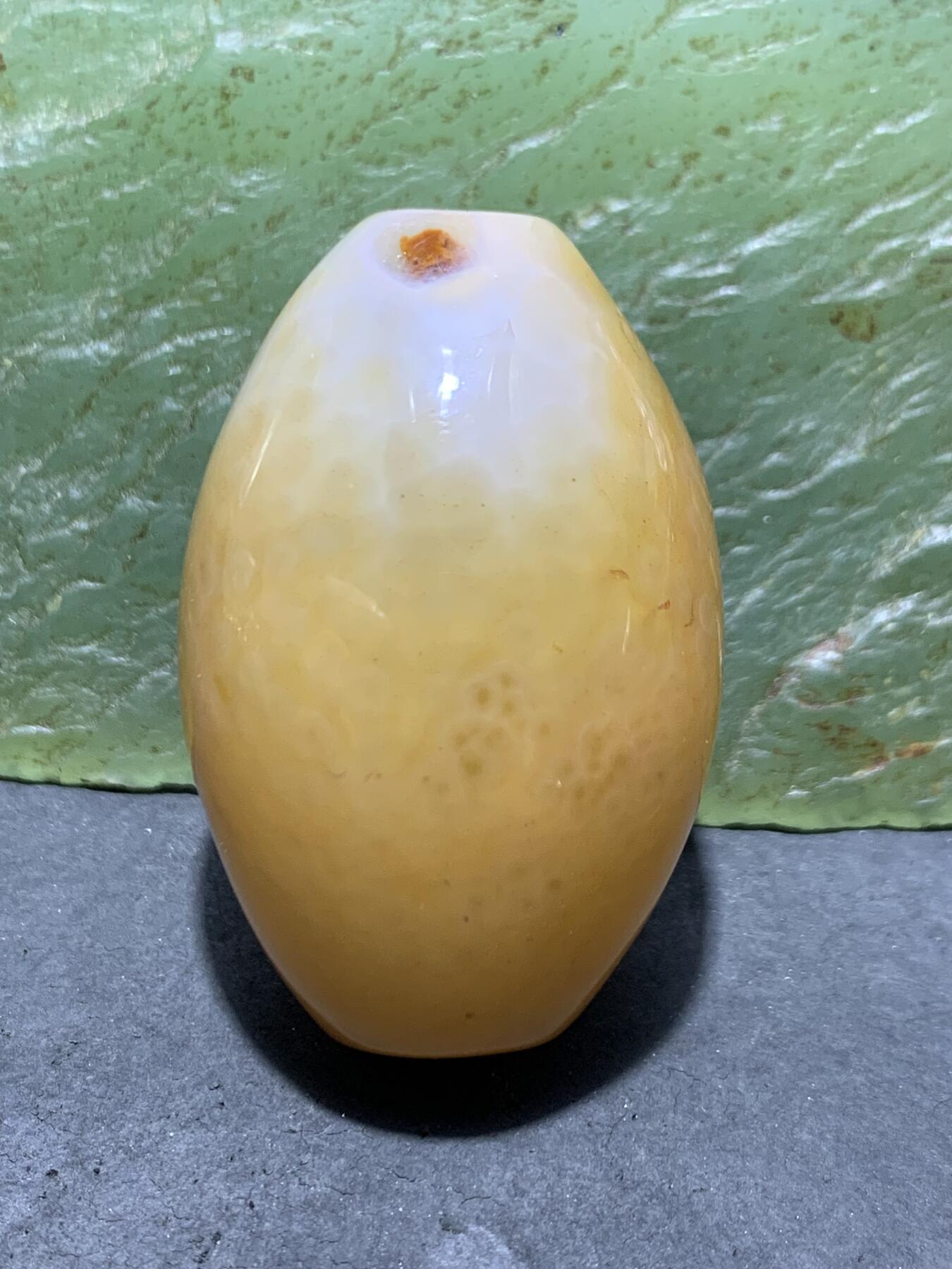 精美鱼籽纹战国红玛瑙大勒子一颗！