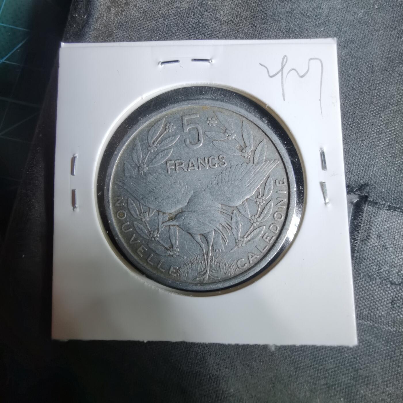 沼泽如烟--第929场 法属新喀里多尼亚1952年5法郎