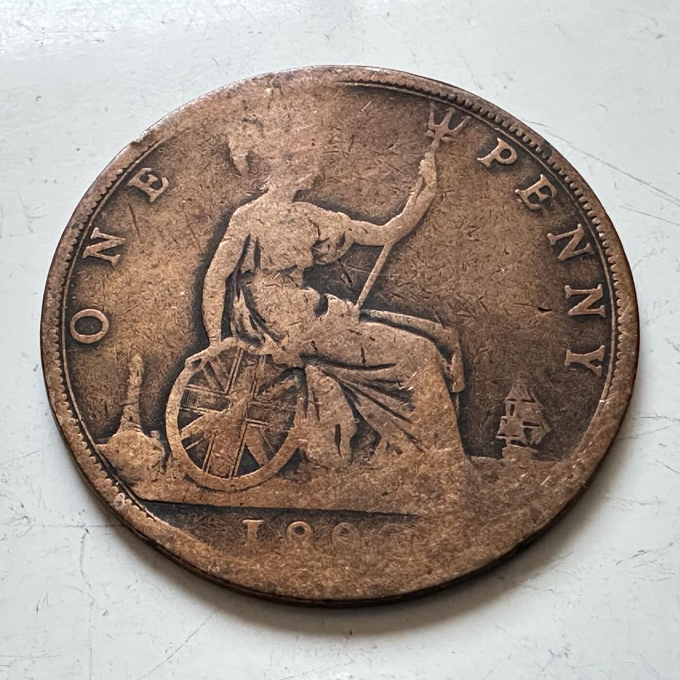 🌹外币初藏🌹🐯2025年第140场  每周二四六晚8️⃣点 接代拍 英国维多利亚早期一便士