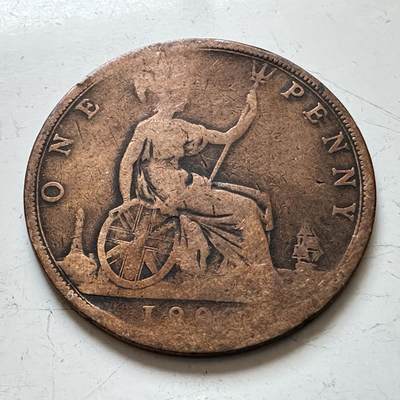 🌹外币初藏🌹🐯2025年第140场  每周二四六晚8️⃣点 接代拍 - 英国维多利亚早期一便士