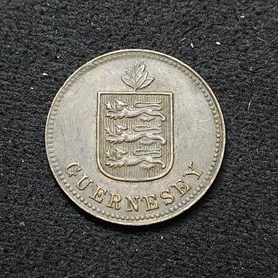 【全场包邮】纯粹捡漏拍484场（免费代拍第21场） - 根西1918年H版2道布铜币