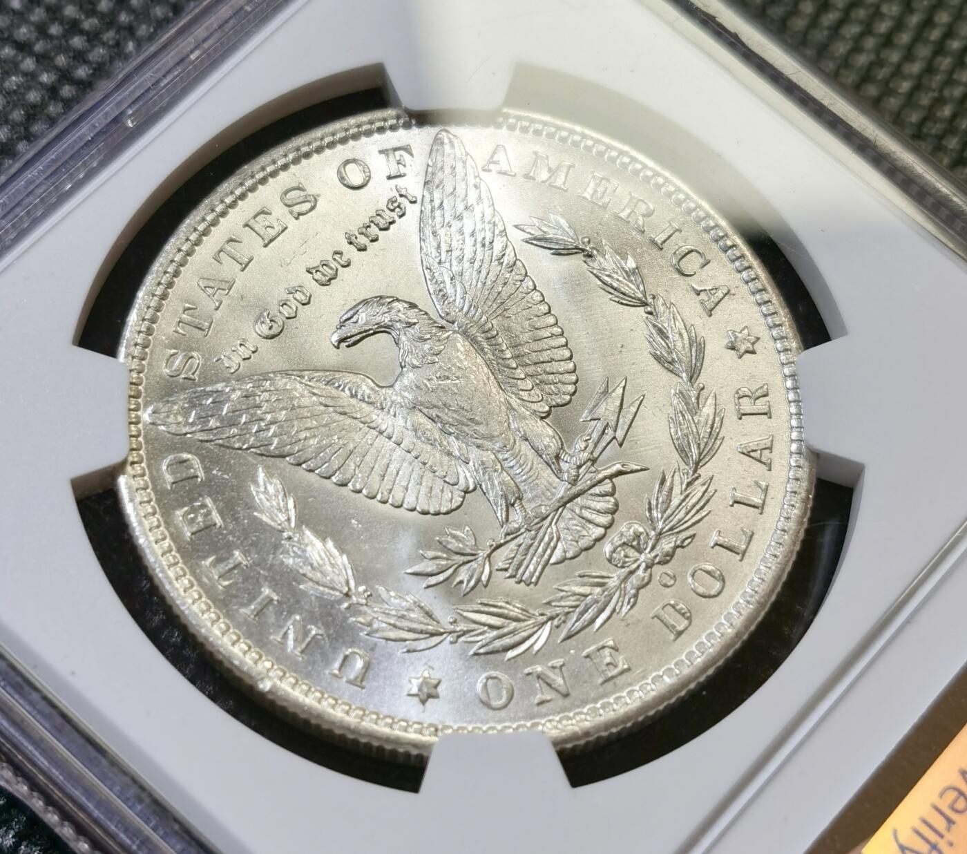 甄臻铺-世界币章拍卖（第43期）送拍享返佣金等优惠多多 NGC-MS64 美国1885年O版摩根一元银币