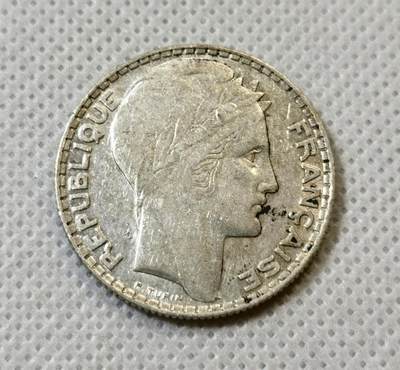 甄臻铺-世界币章拍卖（第43期）送拍享返佣金等优惠多多 - AU原光 法国1931年自由女神10法郎银币