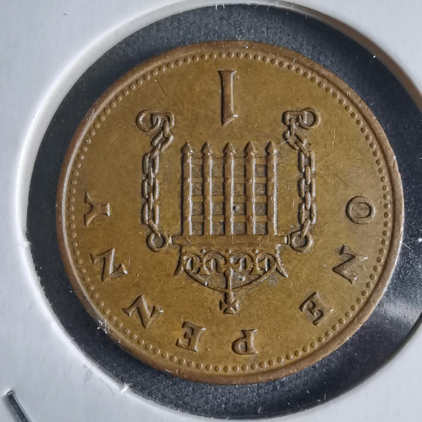 沼泽如烟--第928场 英国1986年1便士