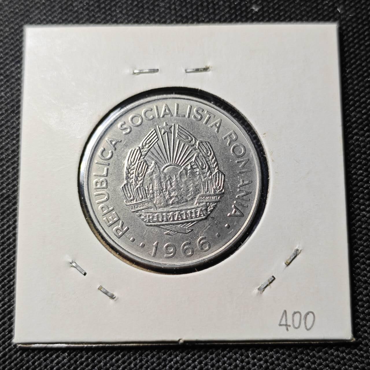 KK钱币收藏小铺 第378期  2月预留时间 周末发货  1966罗马尼亚3列伊