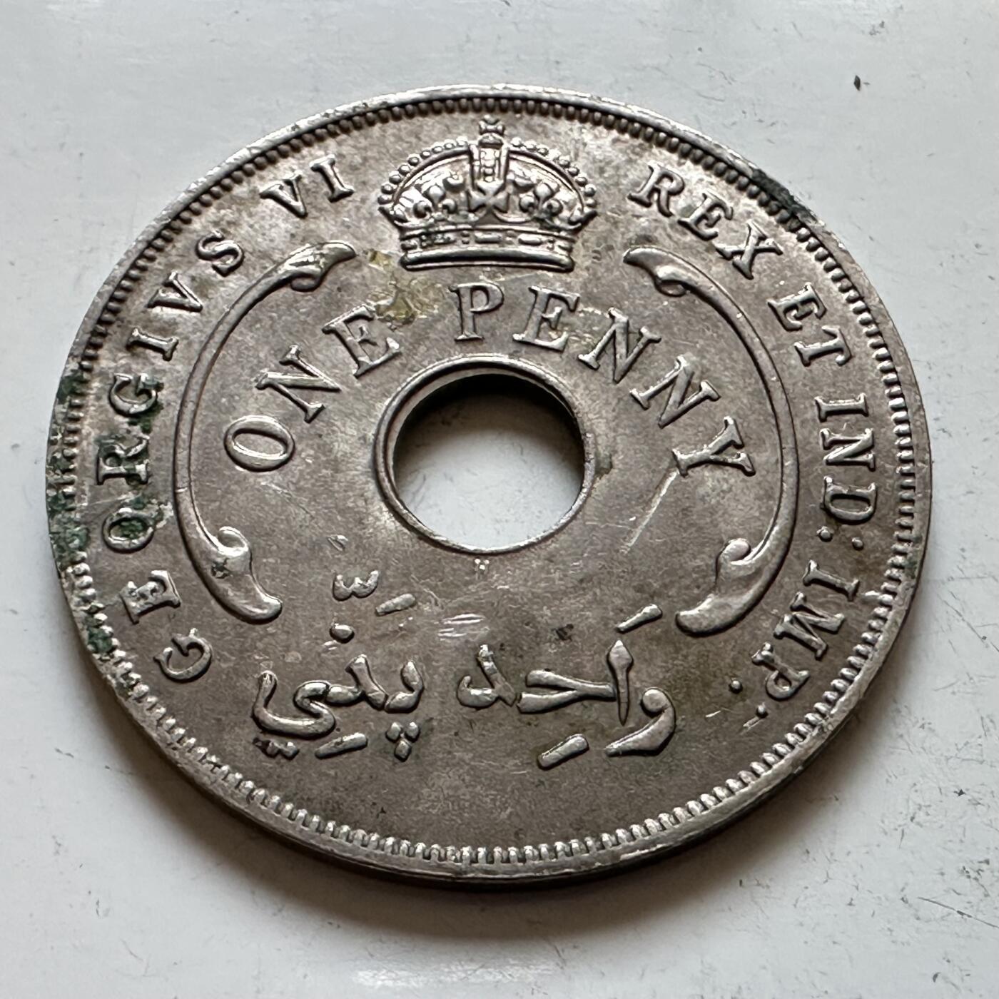 🌹外币初藏🌹🐯2025年第140场  每周二四六晚8️⃣点 接代拍 英属西非1937年一便士