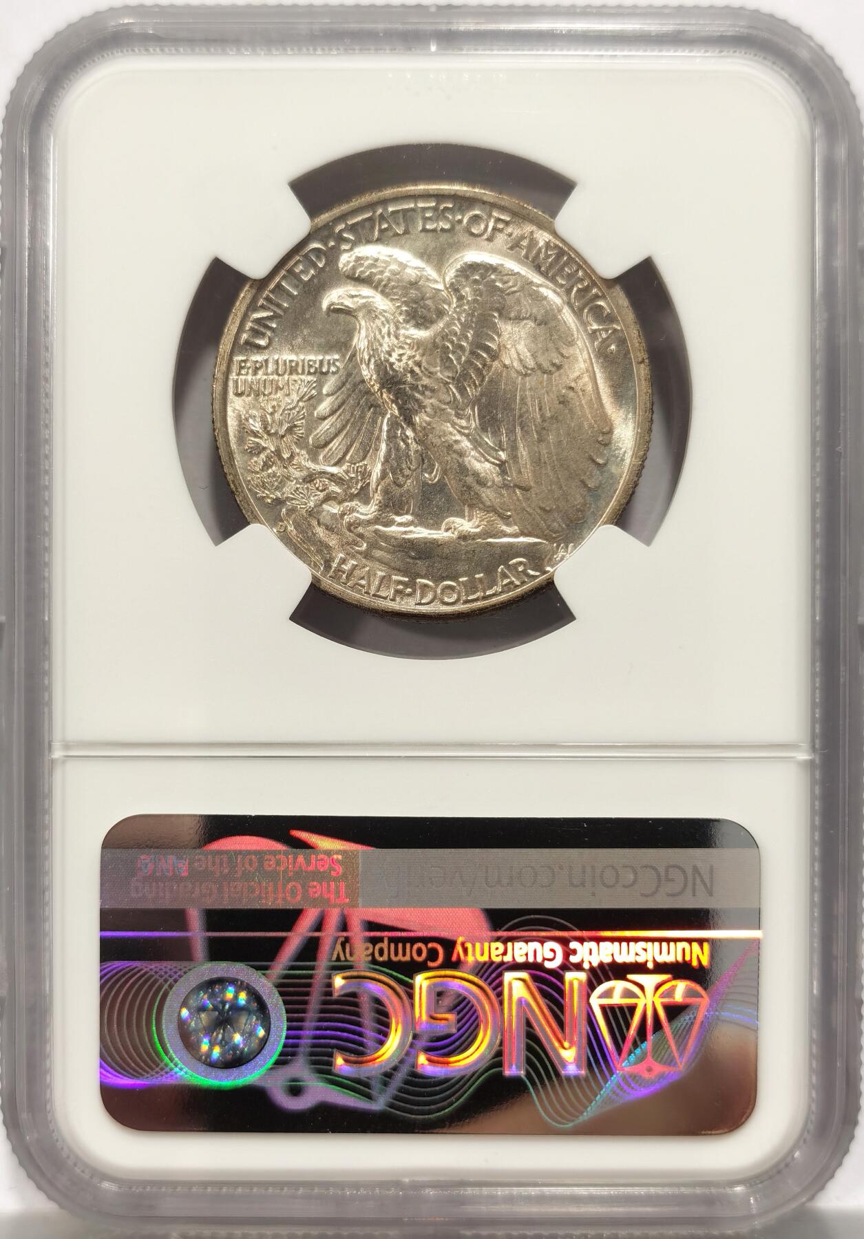 博洋堂世界钱币拍卖第151期（全场包邮） NGC MS64 美国1941年行走女神半圆银币