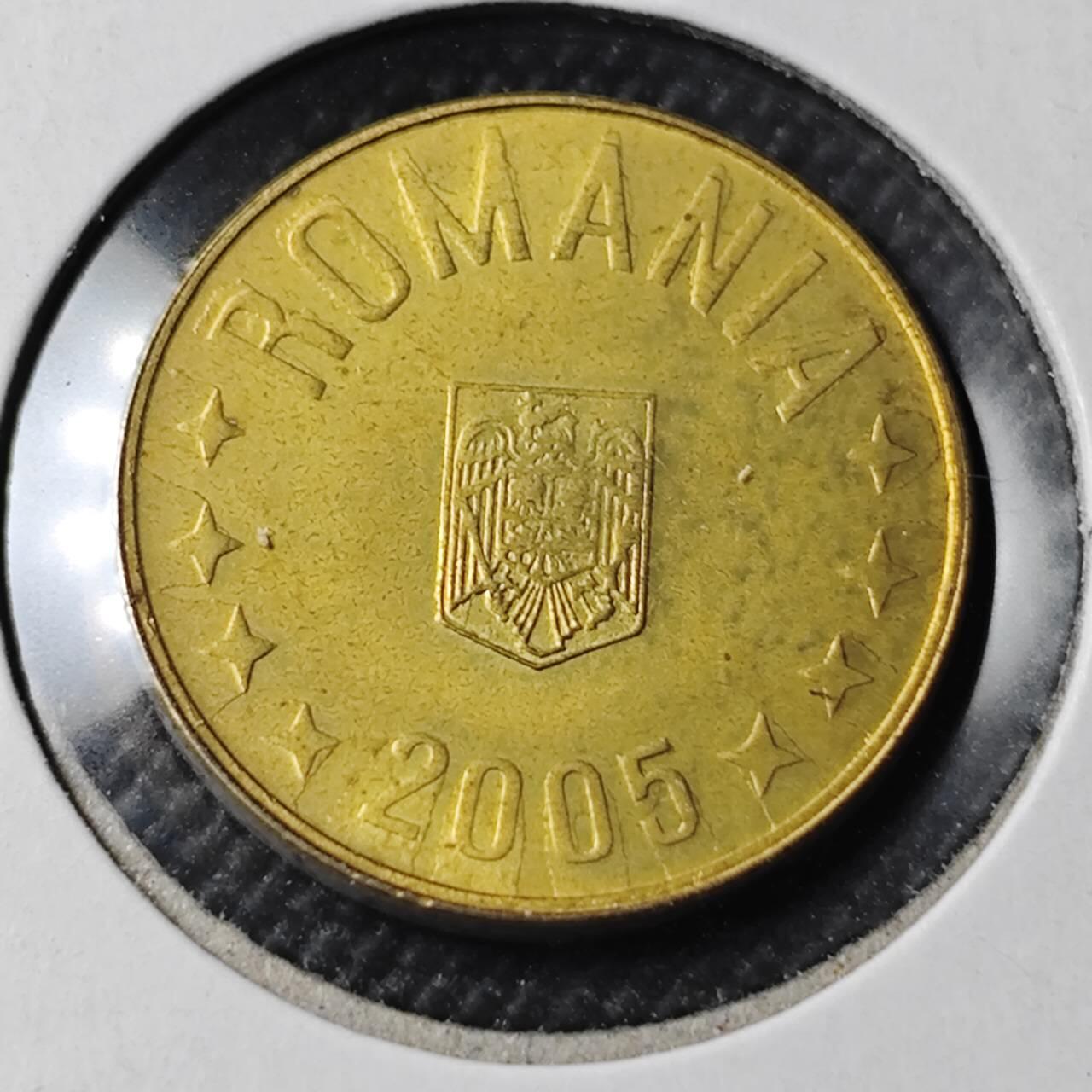 KK钱币收藏小铺 第378期  2月预留时间 周末发货  2005罗马尼亚1巴尼