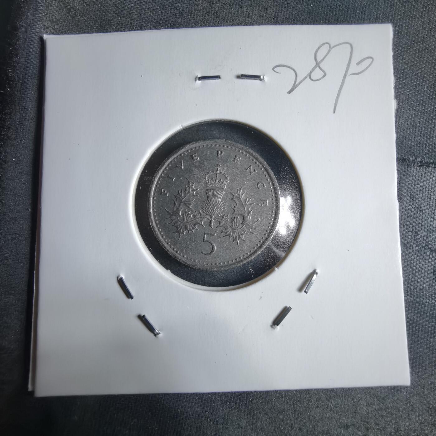 沼泽如烟--第928场 英国1996年5便士