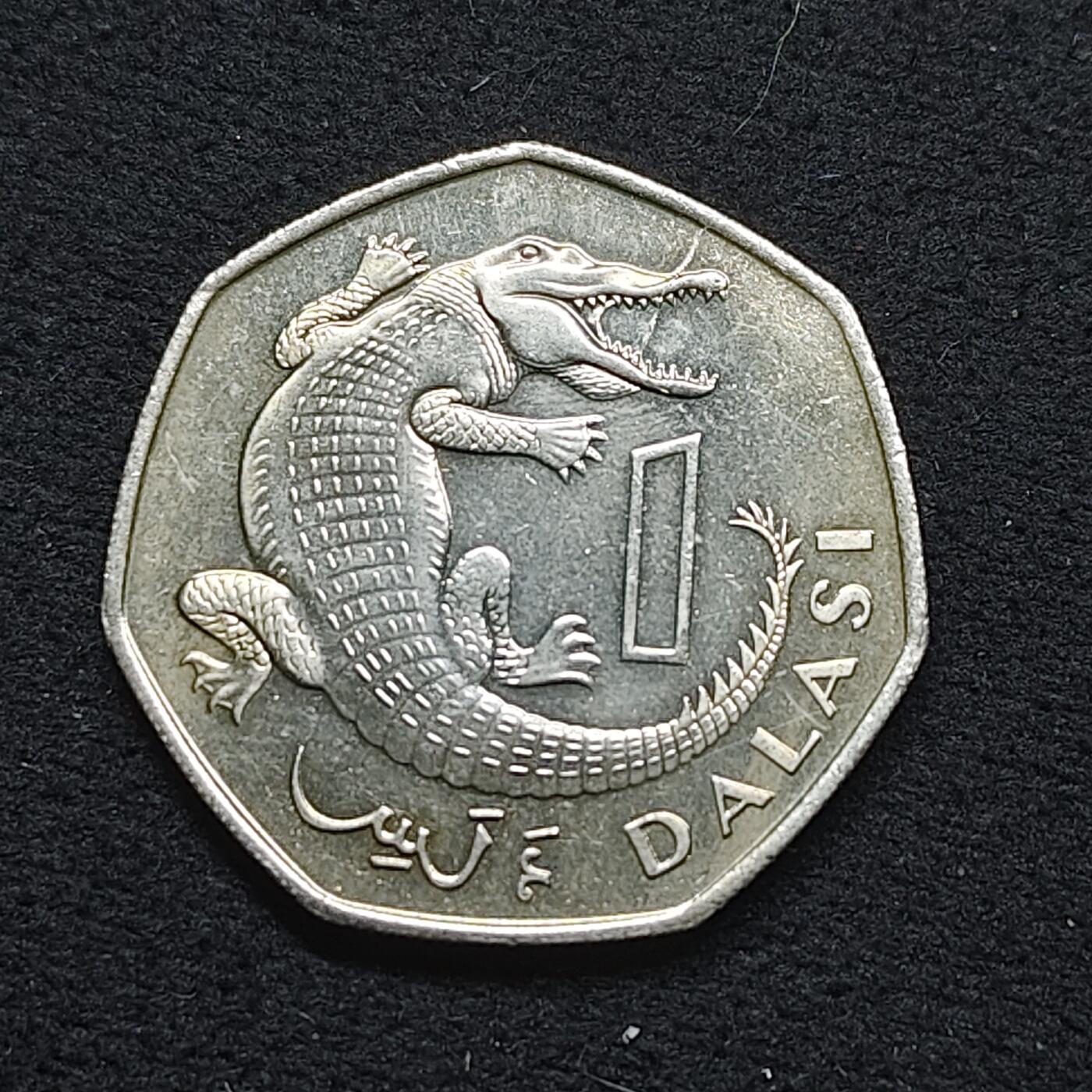 【全场包邮】纯粹捡漏拍484场（免费代拍第21场） 冈比亚1998年鳄鱼1达拉西 PL状态