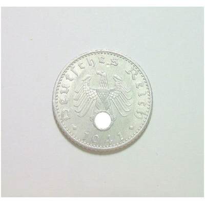 稀年 德国第三帝国1941年J版50芬尼 爽品 - 稀年 德国第三帝国1941年J版50芬尼 爽品