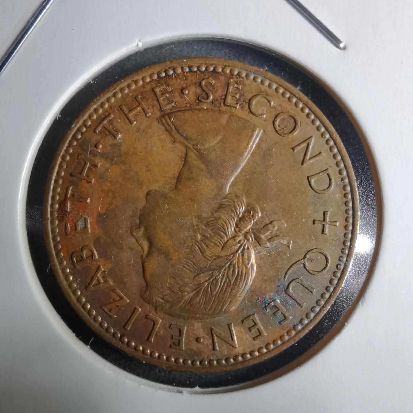 沼泽如烟--第928场 新西兰1964年半便士