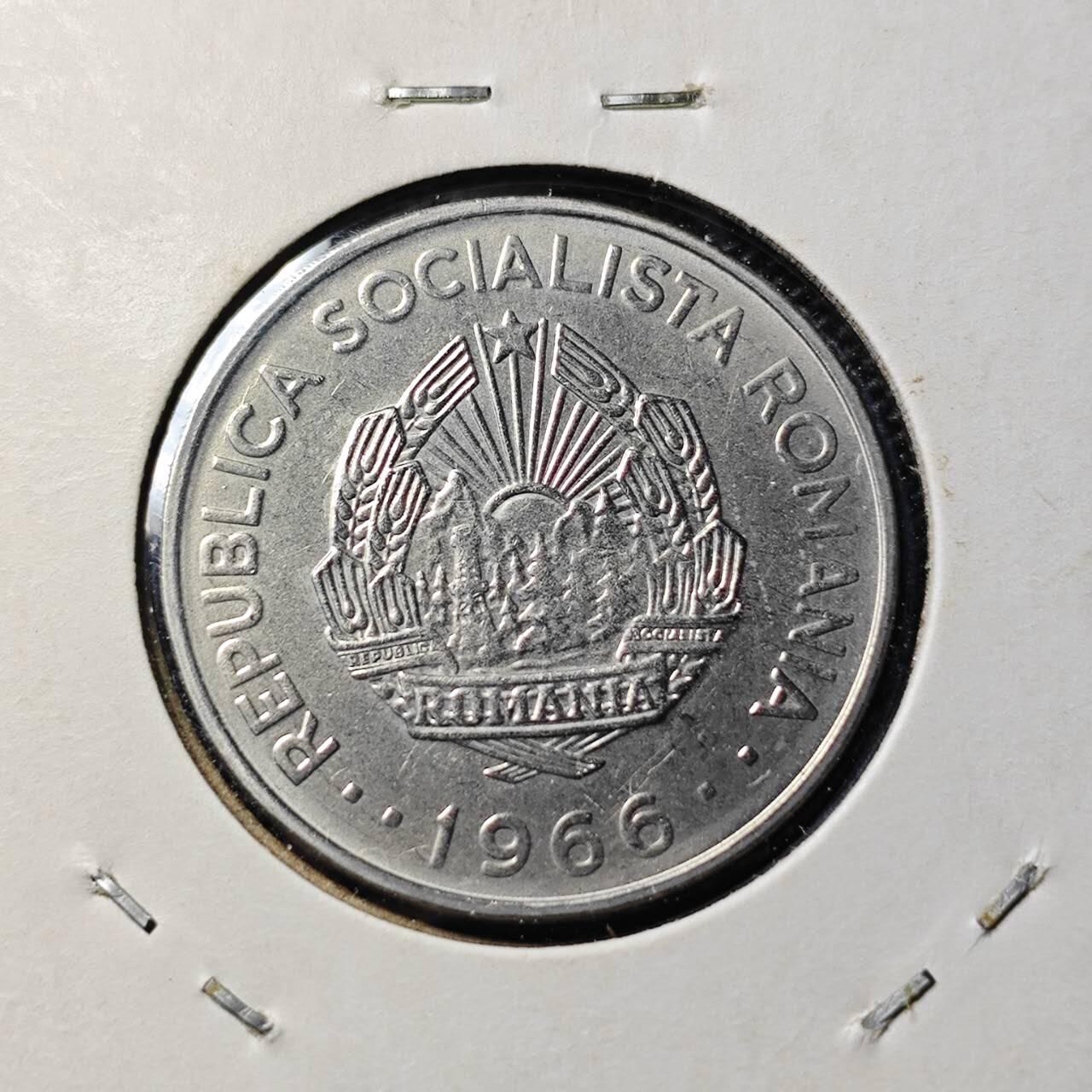 KK钱币收藏小铺 第378期  2月预留时间 周末发货  1966罗马尼亚3列伊