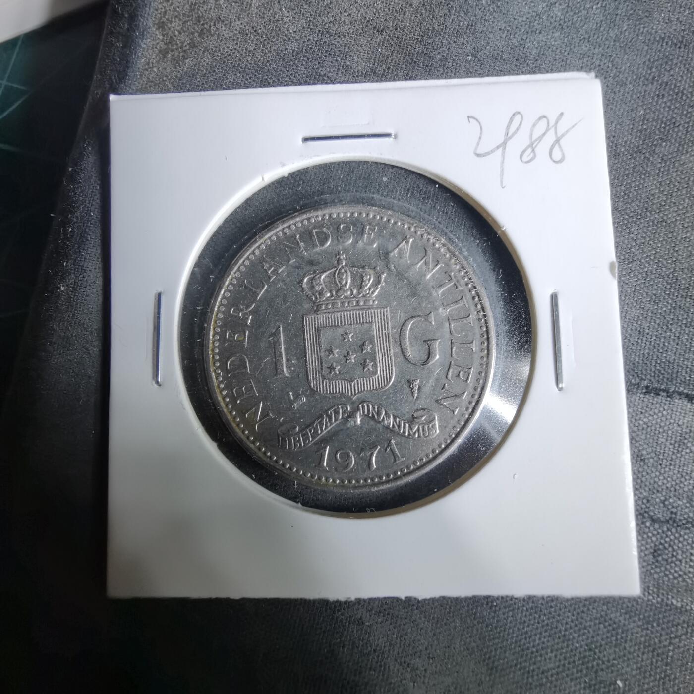 沼泽如烟--第929场 荷属安的列斯1971年1盾