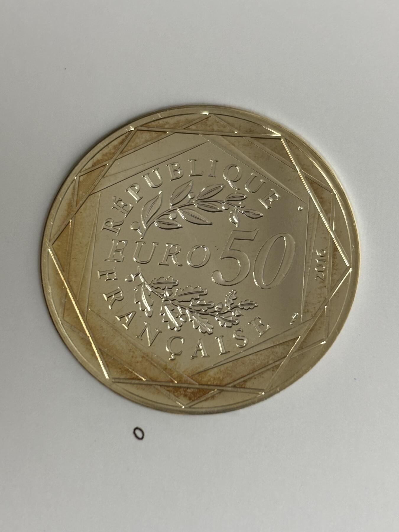 第185期拍卖 卡装法国2016年小王子美丽之旅小王子小羔羊50欧彩银币，900银，41克，发行50000枚