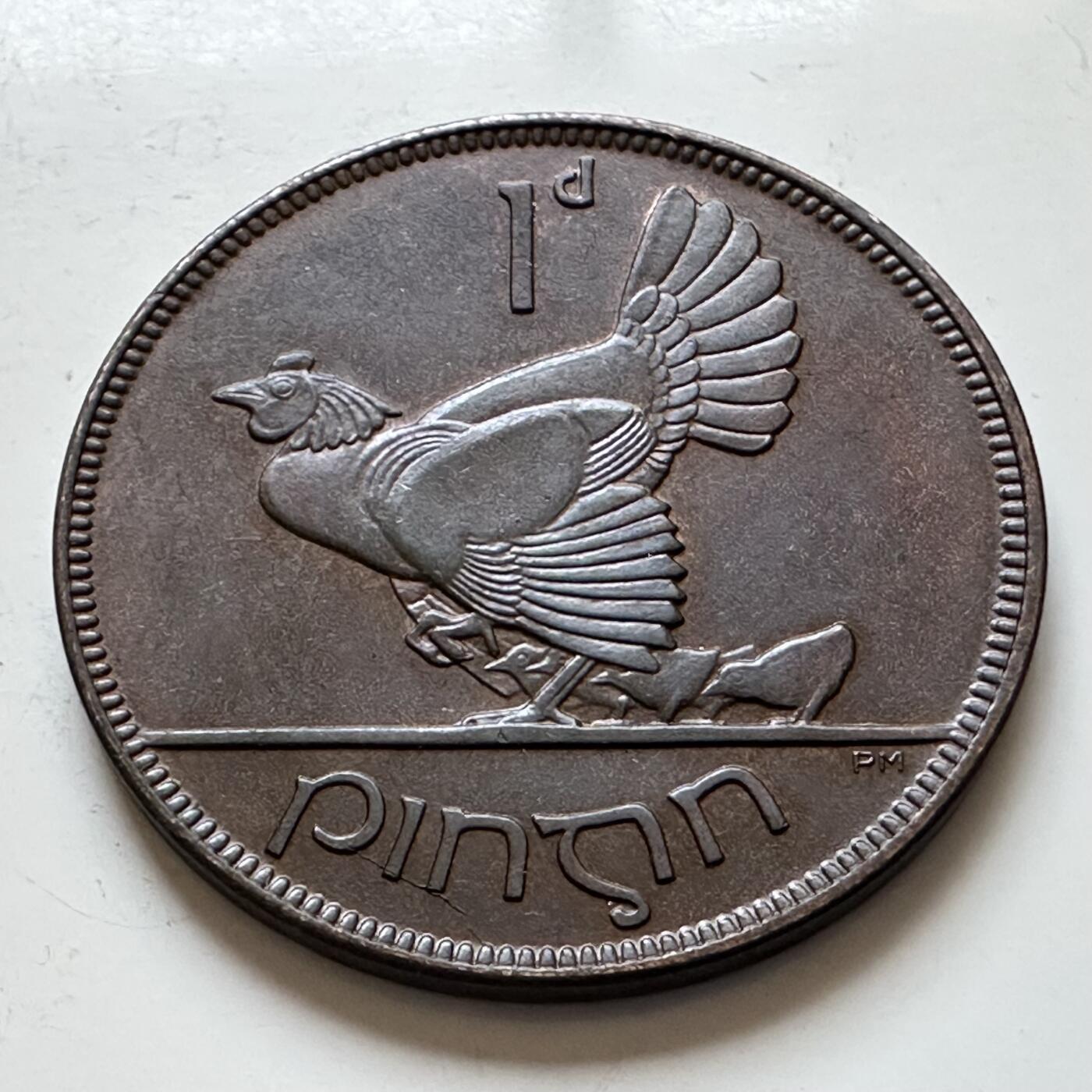 🌹外币初藏🌹🐯2025年第140场  每周二四六晚8️⃣点 接代拍 爱尔兰1928年自由邦首年版一便士 带光美品