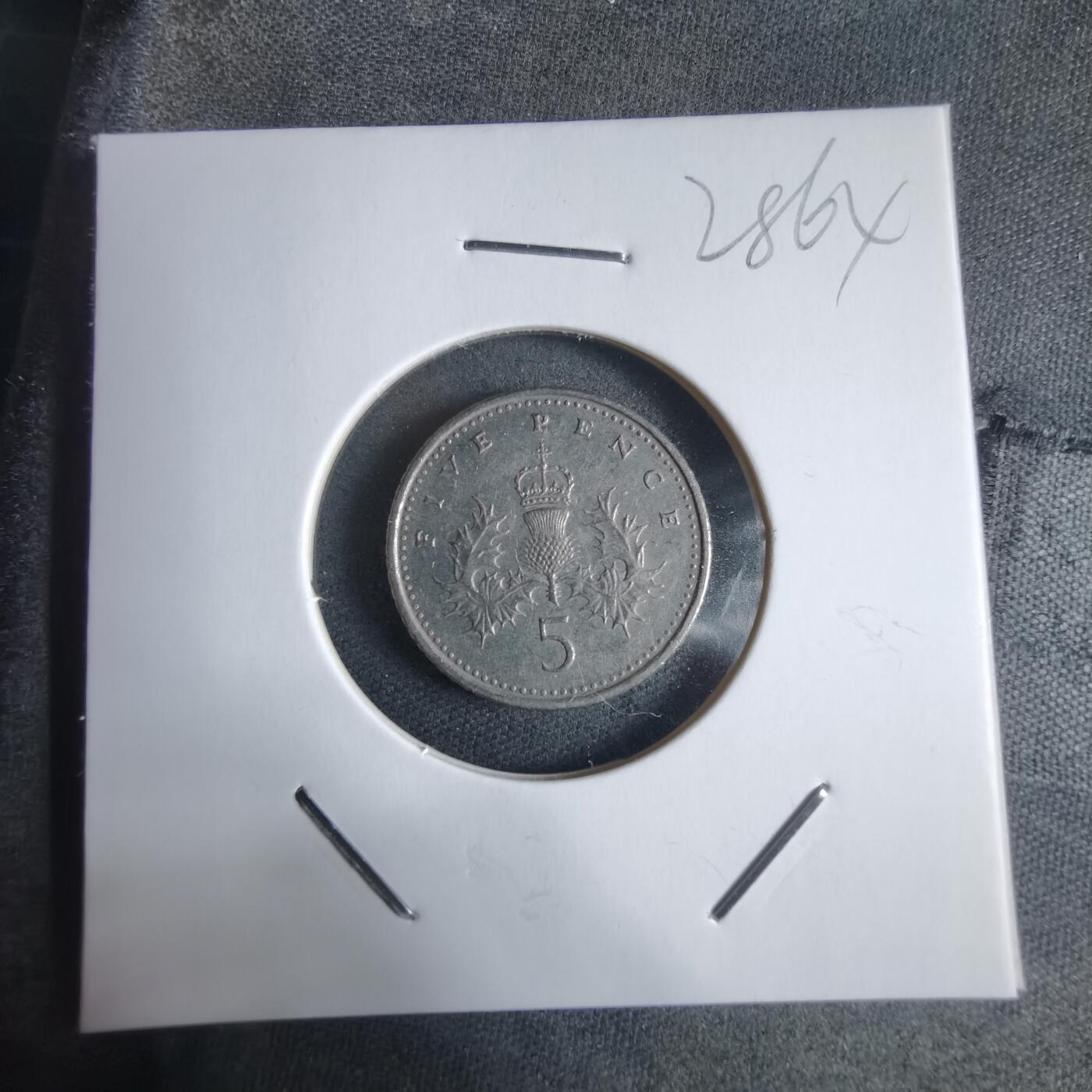 沼泽如烟--第928场 英国1996年5便士