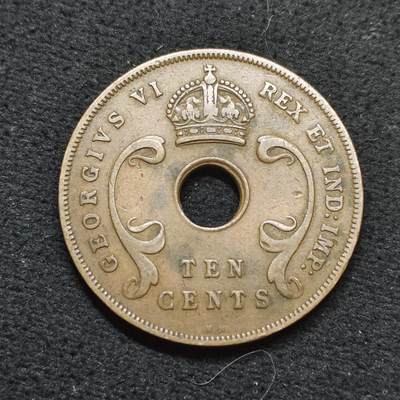 【全场包邮】纯粹捡漏拍484场（免费代拍第21场） - 东非1937年乔治六世10分铜币