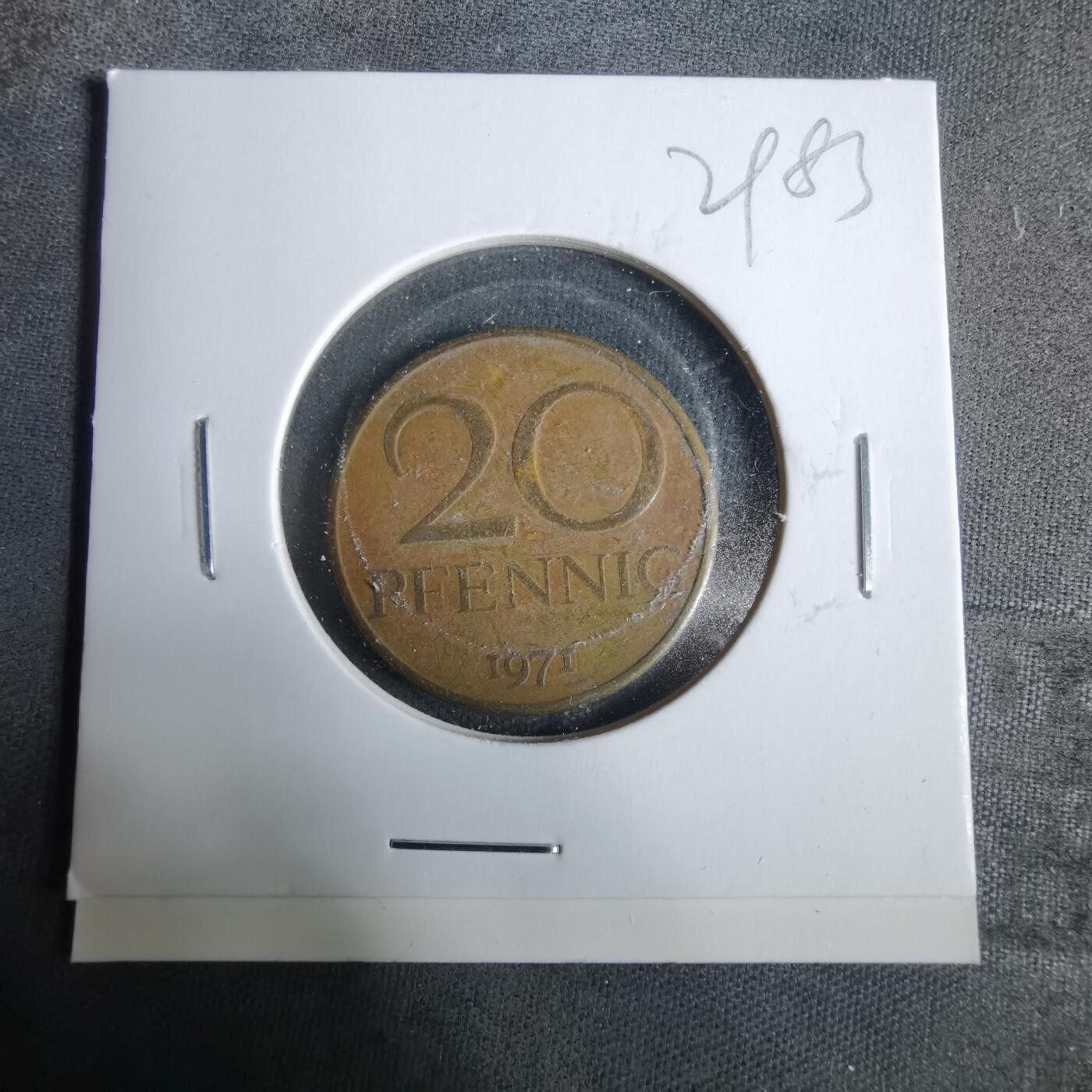 沼泽如烟--第929场 东德1971年20芬尼